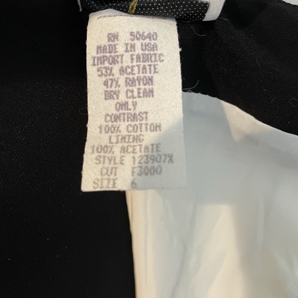 Vintage J M  Black and White Houndstooth‎ Sheath Dress Size 6 Classic Mod Style - Picture 6 of 9